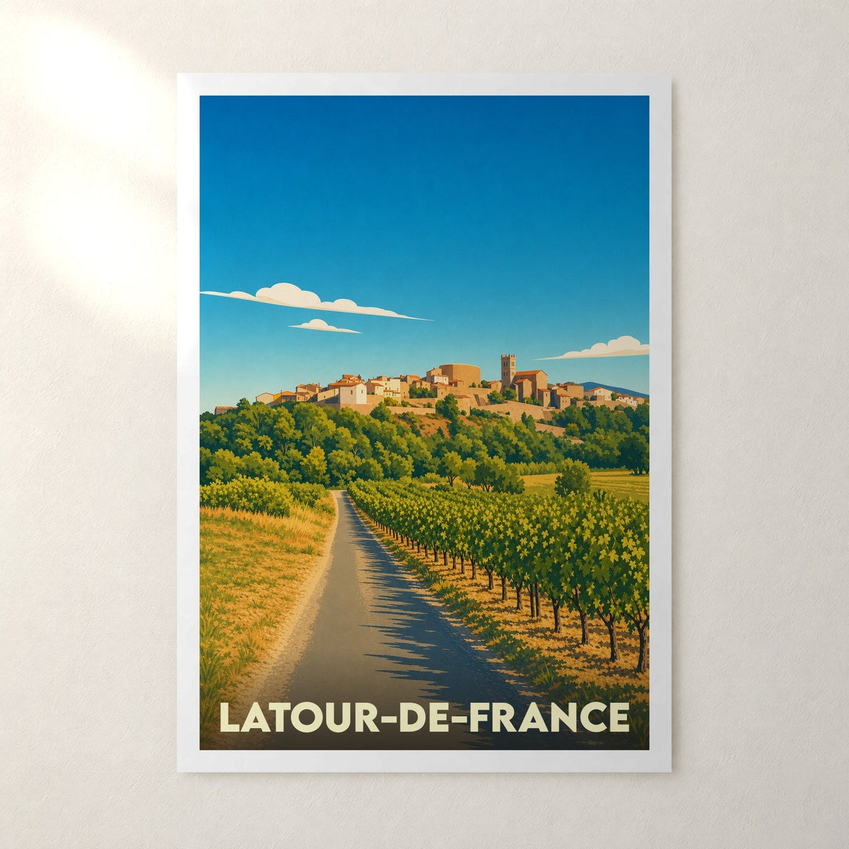 Affiche Latour-de-France – sans cadre, accrochée au mur