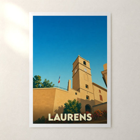 Affiche Laurens – sans cadre, accrochée au mur