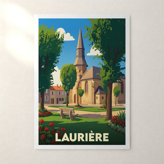 Affiche Laurière – sans cadre, accrochée au mur