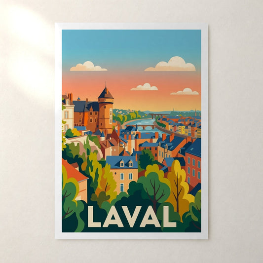 Affiche Laval – sans cadre, accrochée au mur