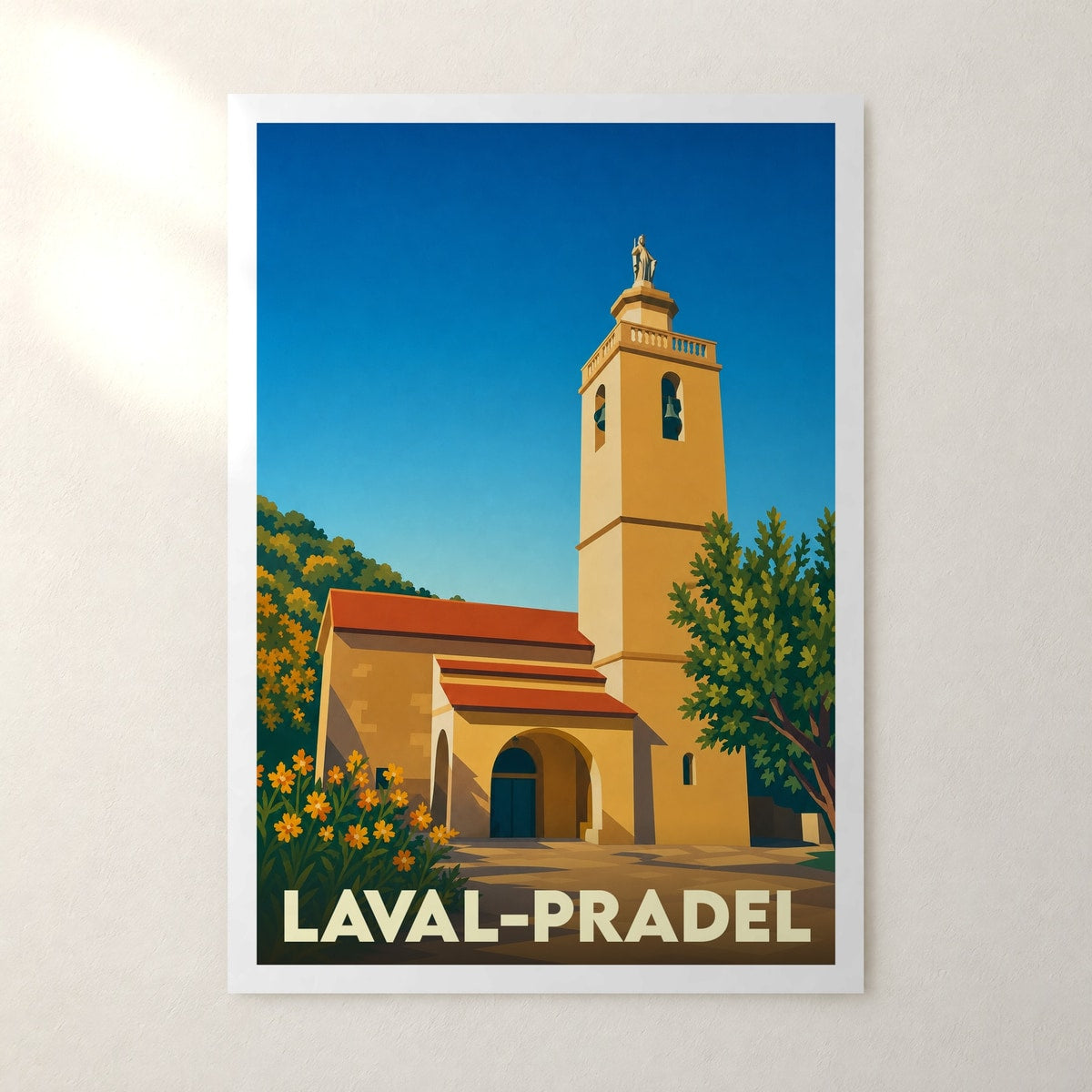 Affiche Laval-Pradel – sans cadre, accrochée au mur