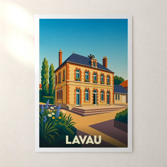 Affiche Lavau – sans cadre, accrochée au mur