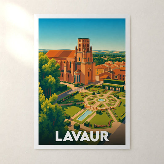 Affiche Lavaur – sans cadre, accrochée au mur