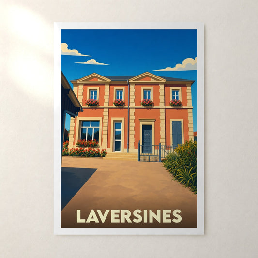 Affiche Laversines – sans cadre, accrochée au mur
