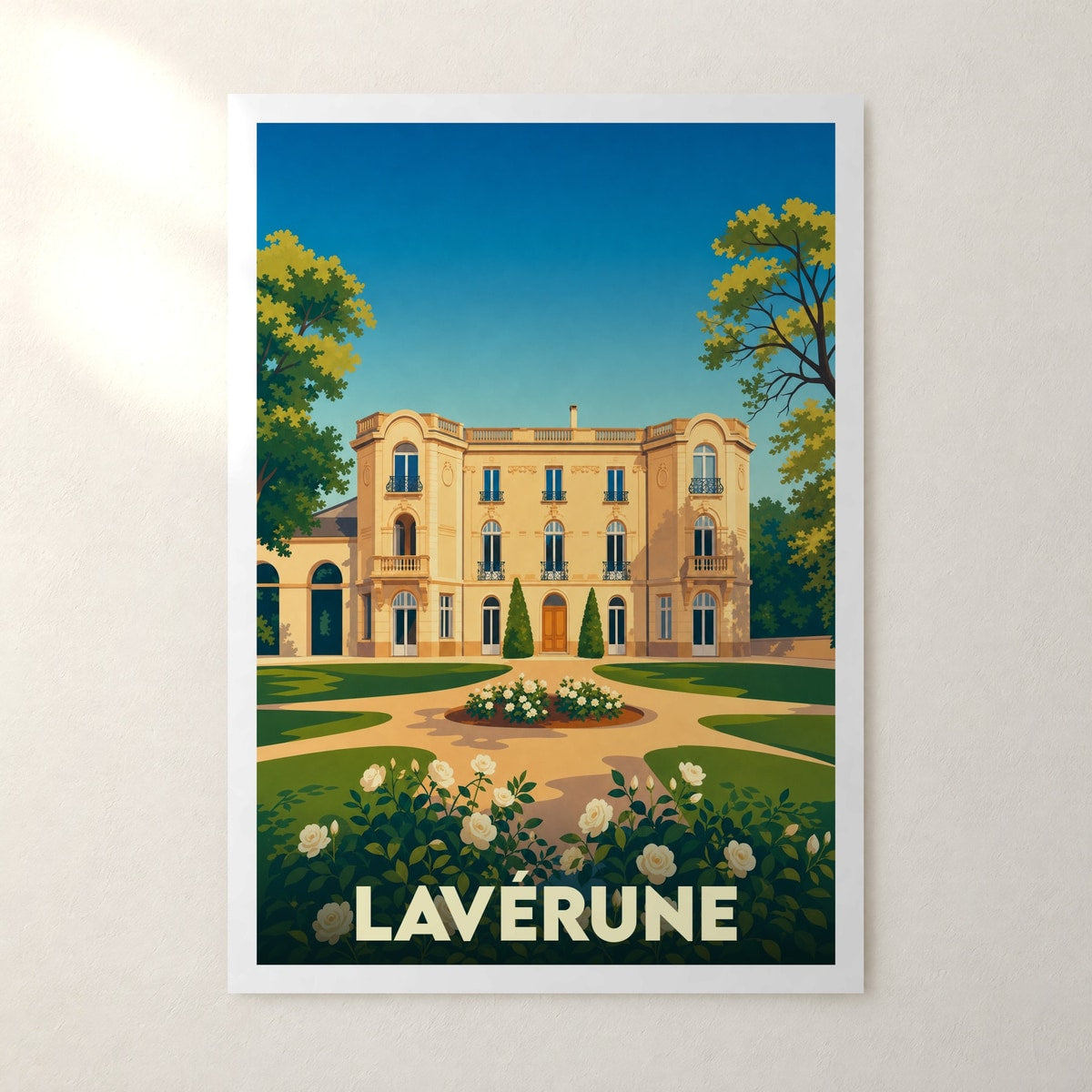 Affiche Lavérune – sans cadre, accrochée au mur