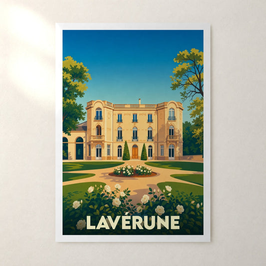 Affiche Lavérune – sans cadre, accrochée au mur