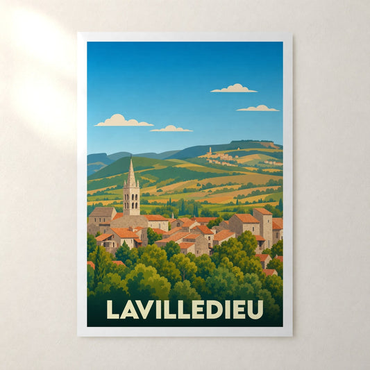 Affiche Lavilledieu – sans cadre, accrochée au mur