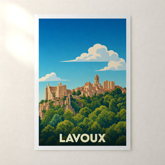 Affiche Lavoux – sans cadre, accrochée au mur