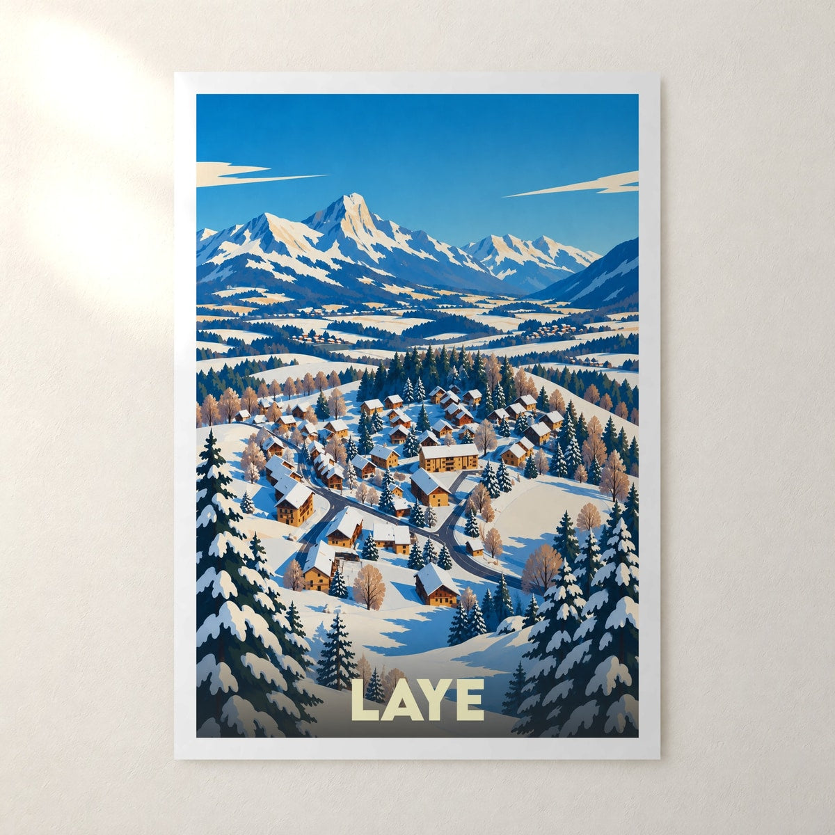 Affiche Laye – sans cadre, accrochée au mur