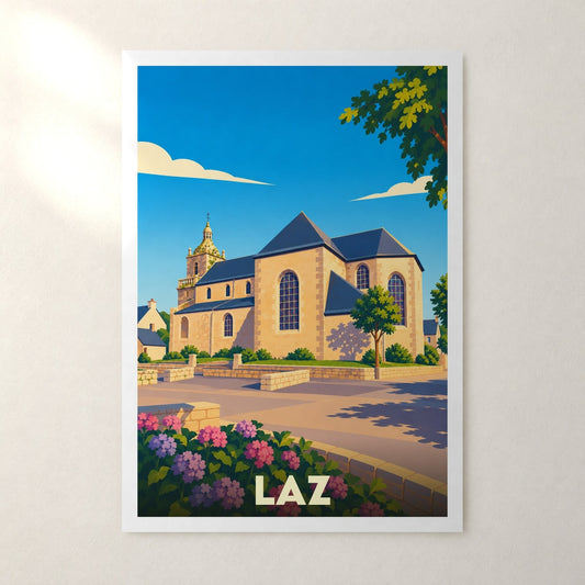 Affiche Laz – sans cadre, accrochée au mur