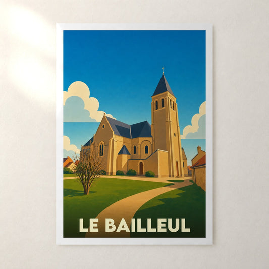 Affiche Le Bailleul – sans cadre, accrochée au mur