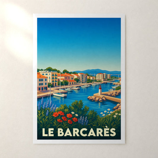 Affiche Le Barcarès – sans cadre, accrochée au mur