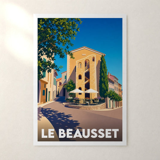 Affiche Le Beausset – sans cadre, accrochée au mur