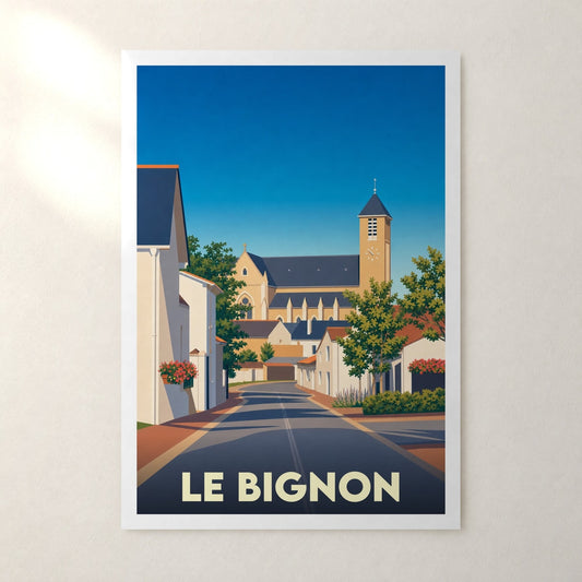 Affiche Le Bignon – sans cadre, accrochée au mur
