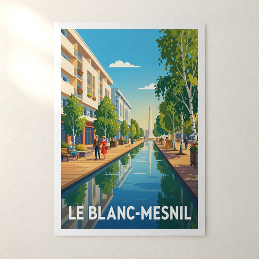 Affiche Le Blanc-Mesnil – sans cadre, accrochée au mur