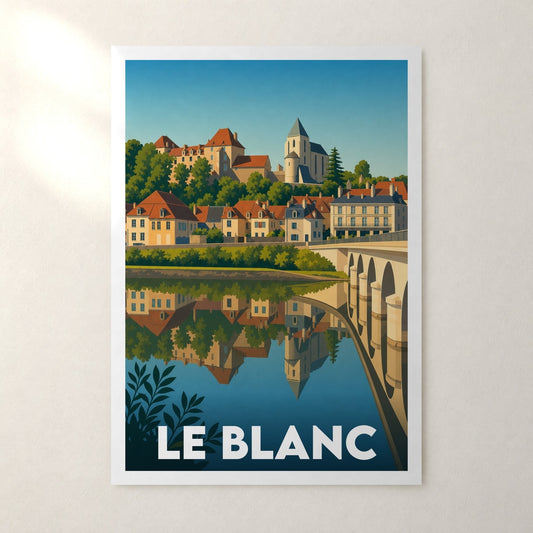 Affiche Le Blanc – sans cadre, accrochée au mur