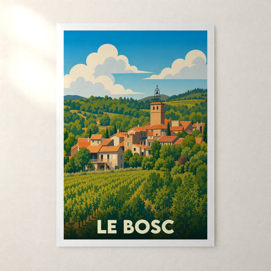 Affiche Le Bosc – sans cadre, accrochée au mur