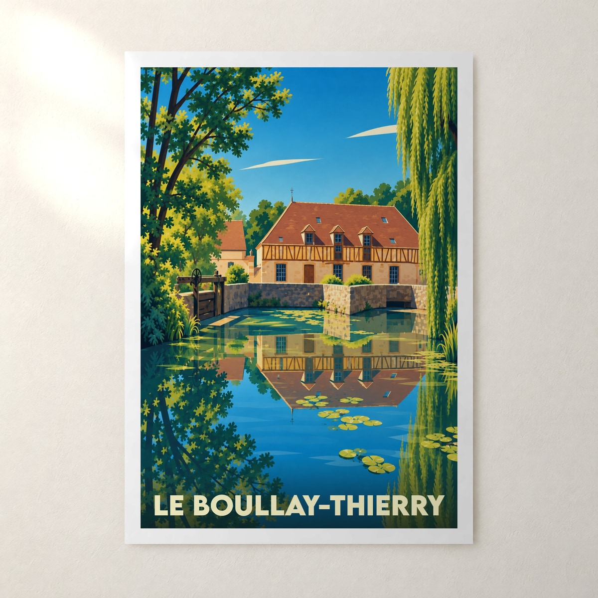 Affiche Le Boullay-Thierry – sans cadre, accrochée au mur