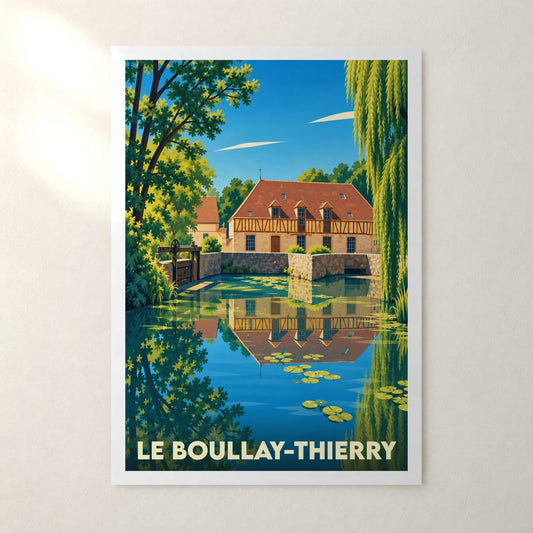 Affiche Le Boullay-Thierry – sans cadre, accrochée au mur