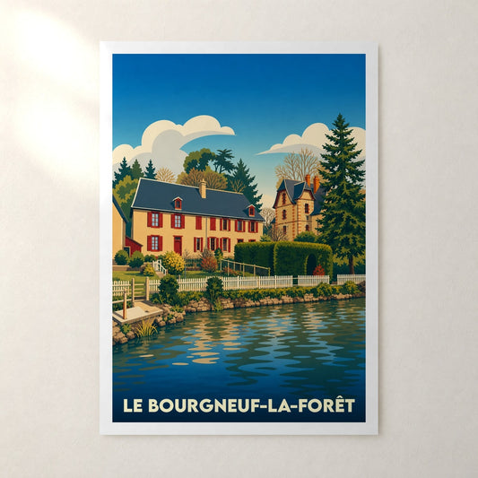 Affiche Le Bourgneuf-la-Forêt – sans cadre, accrochée au mur