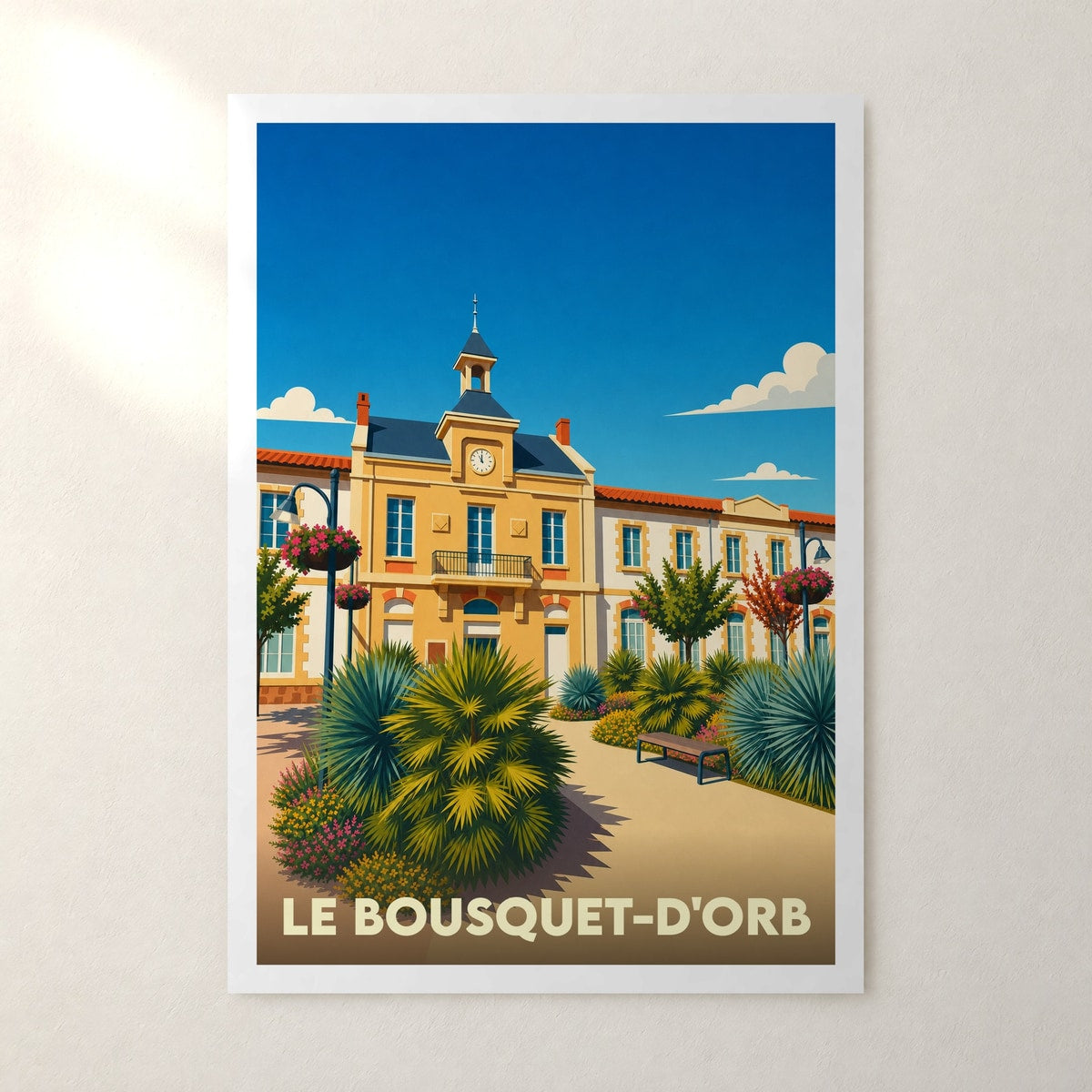 Affiche Le Bousquet-d'Orb – sans cadre, accrochée au mur