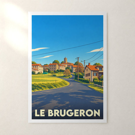 Affiche Le Brugeron – sans cadre, accrochée au mur