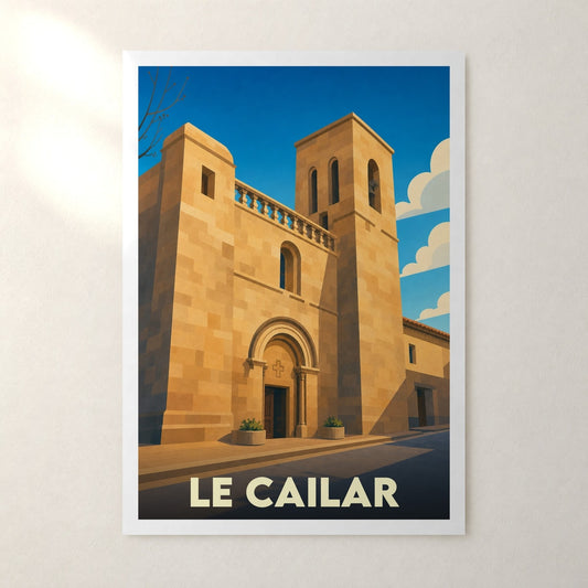 Affiche Le Cailar – sans cadre, accrochée au mur