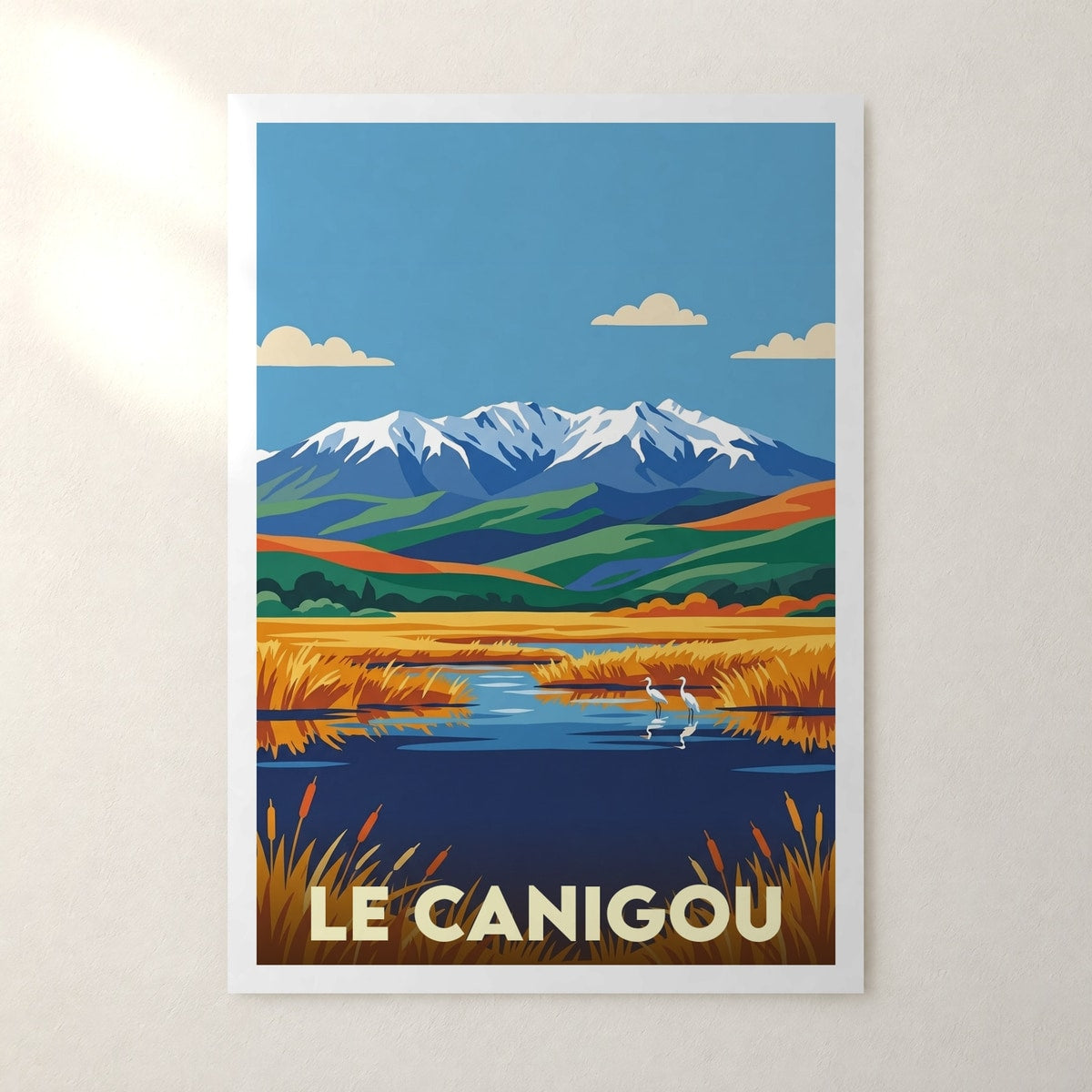 Affiche Le Canigou – sans cadre, accrochée au mur
