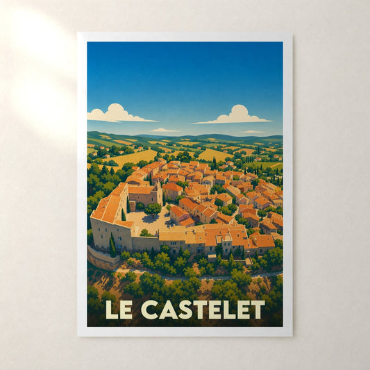 Affiche Le Castelet – sans cadre, accrochée au mur