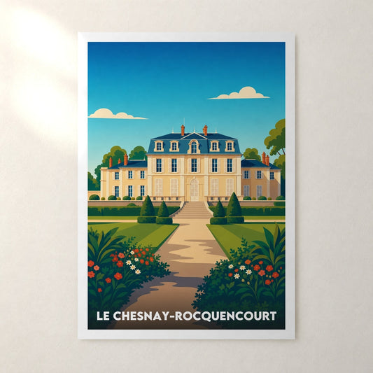 Affiche Le Chesnay-Rocquencourt – sans cadre, accrochée au mur