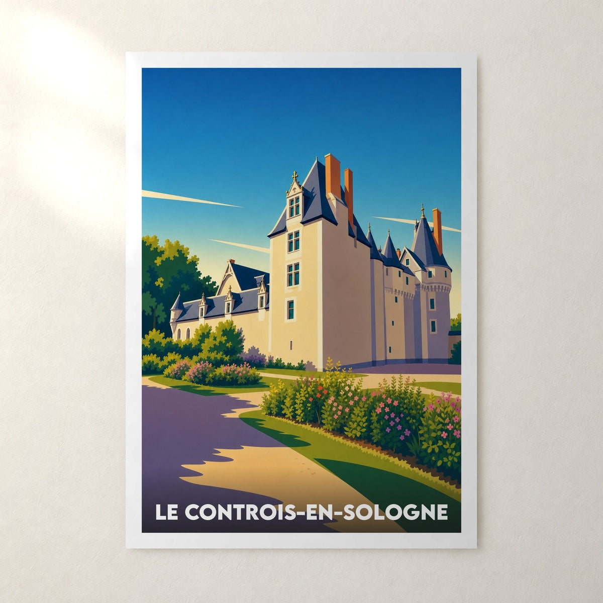 Affiche Le Controis-en-Sologne – sans cadre, accrochée au mur