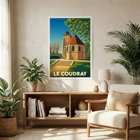 Affiche A1 (59,4 x 84,1 cm) Sans cadre souvenir de Le Coudray
