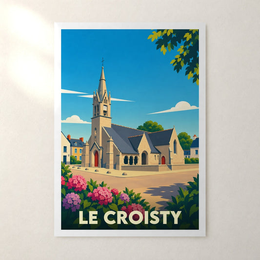Affiche Le Croisty – sans cadre, accrochée au mur