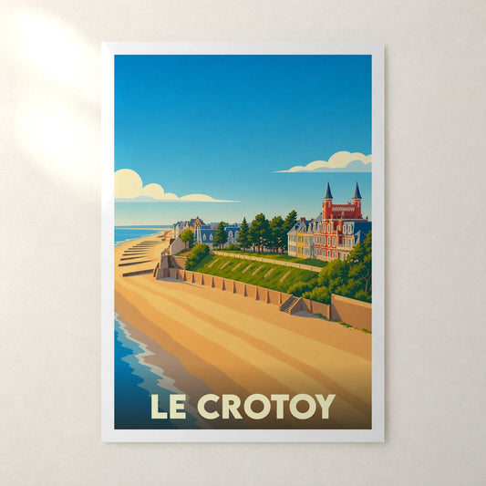 Affiche Le Crotoy – sans cadre, accrochée au mur