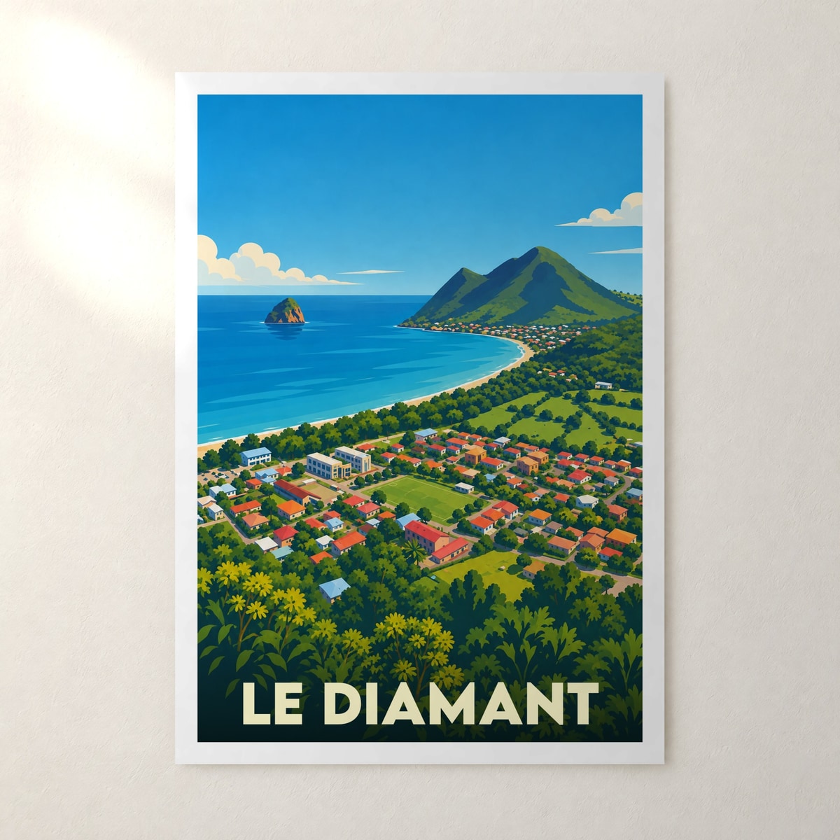 Affiche Le Diamant – sans cadre, accrochée au mur
