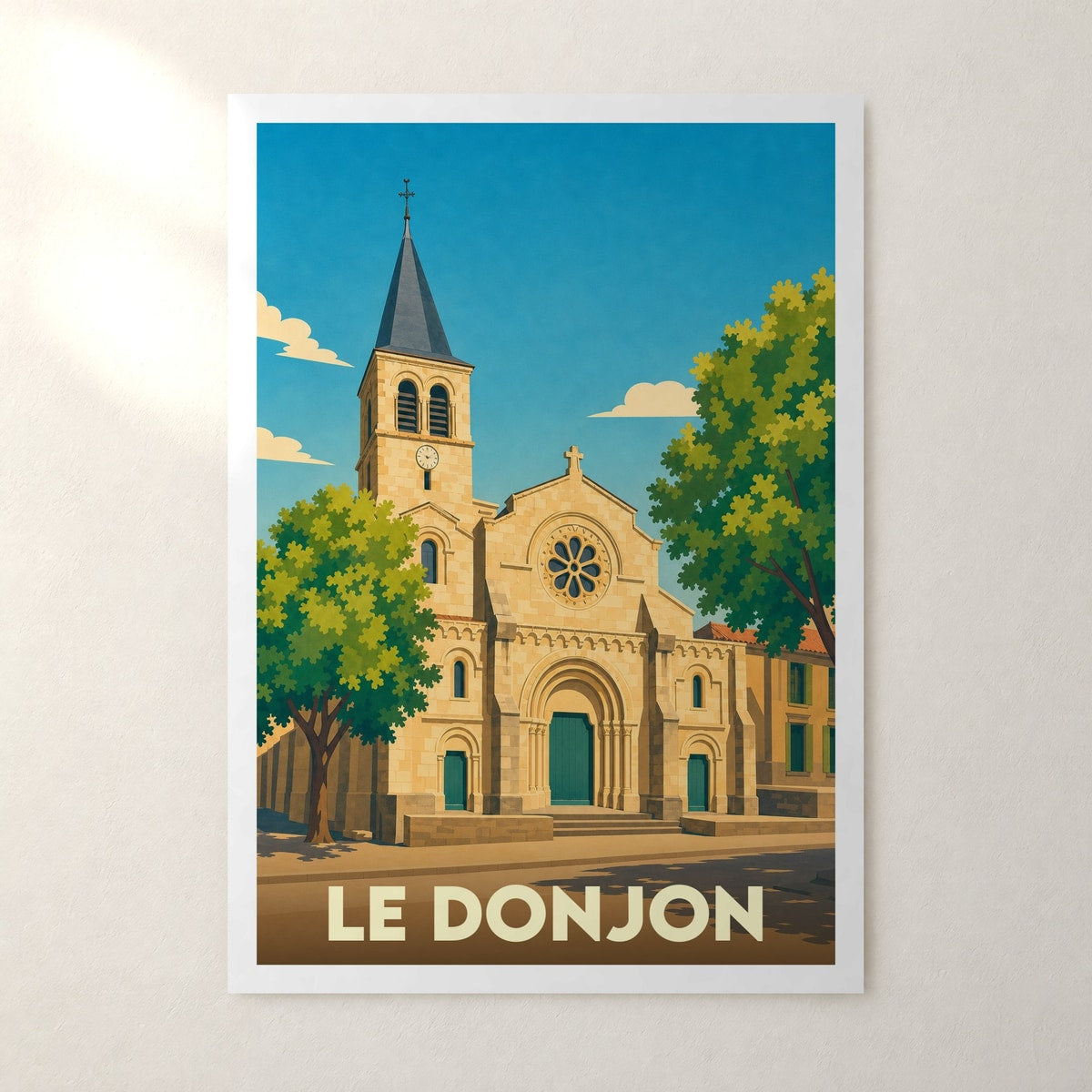 Affiche Le Donjon – sans cadre, accrochée au mur