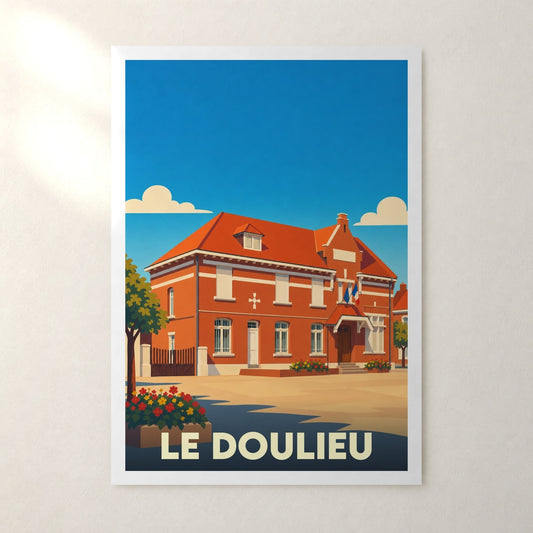 Affiche Le Doulieu – sans cadre, accrochée au mur
