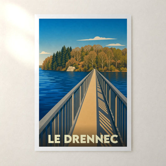 Affiche Le Drennec – sans cadre, accrochée au mur
