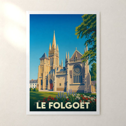 Affiche Le Folgoët – sans cadre, accrochée au mur