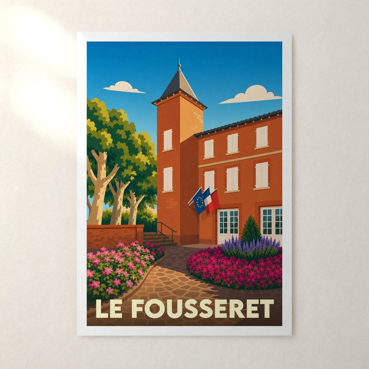 Affiche Le Fousseret – sans cadre, accrochée au mur