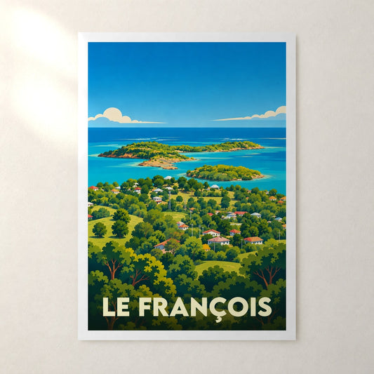 Affiche Le François – sans cadre, accrochée au mur