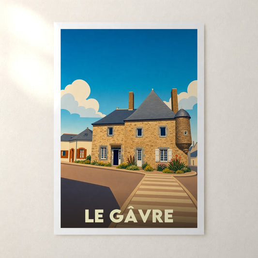 Affiche Le Gâvre – sans cadre, accrochée au mur