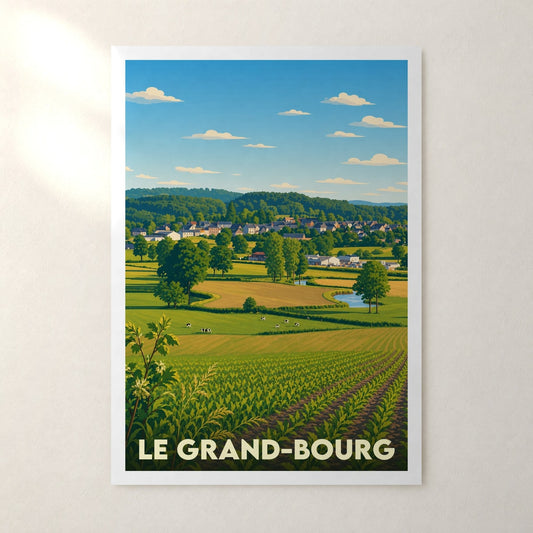 Affiche Le Grand-Bourg – sans cadre, accrochée au mur
