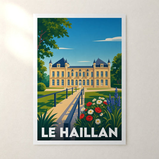 Affiche Le Haillan – sans cadre, accrochée au mur