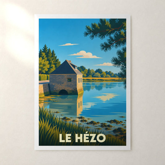 Affiche Le Hézo – sans cadre, accrochée au mur