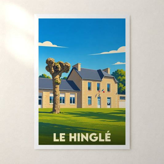 Affiche Le Hinglé – sans cadre, accrochée au mur