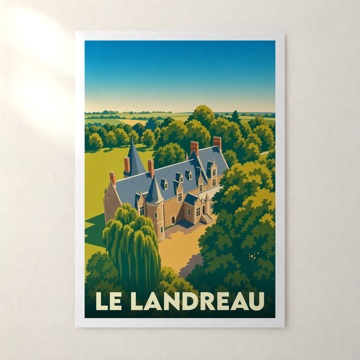 Affiche Le Landreau – sans cadre, accrochée au mur