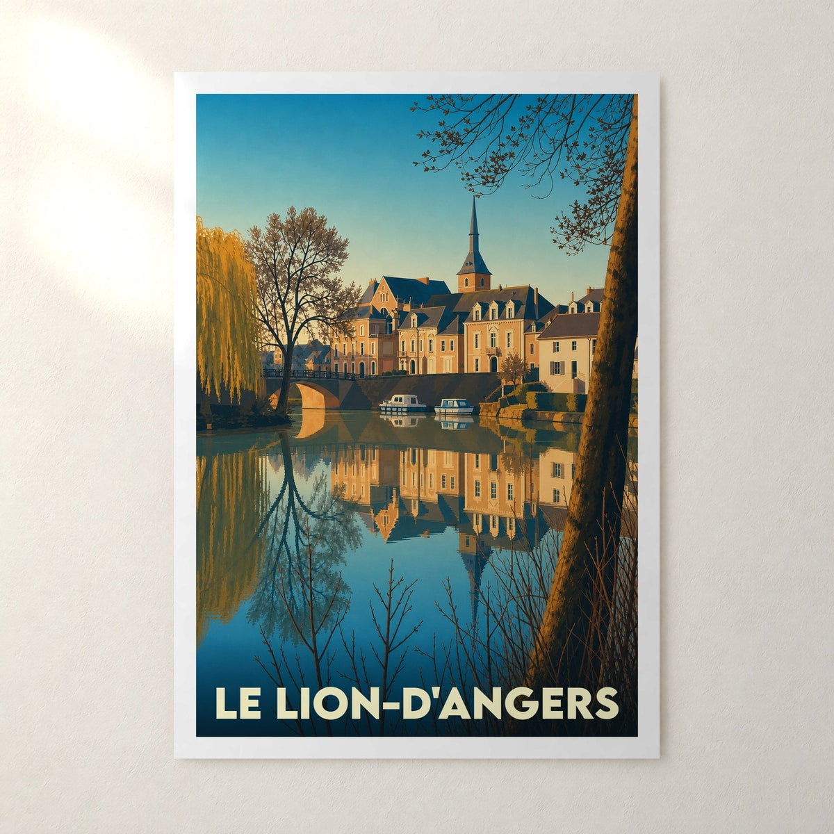 Affiche Le Lion-d'Angers – sans cadre, accrochée au mur