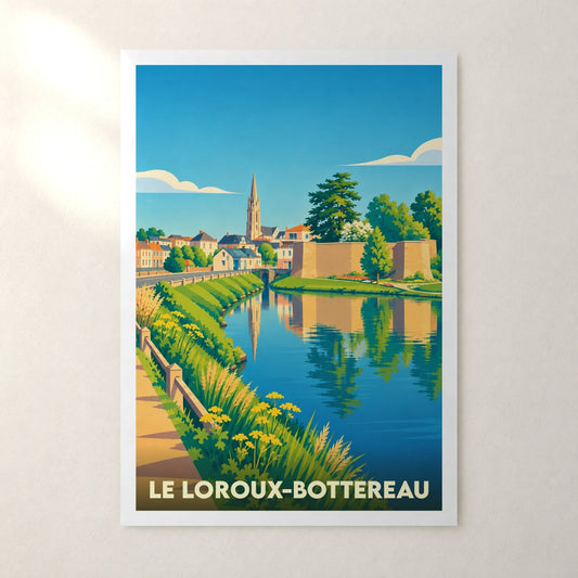Affiche Le Loroux-Bottereau – sans cadre, accrochée au mur