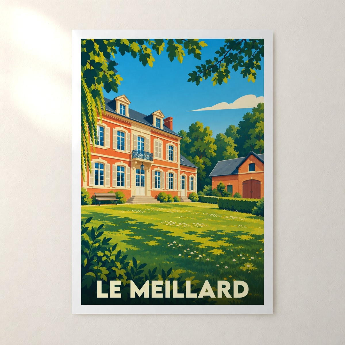 Affiche Le Meillard – sans cadre, accrochée au mur